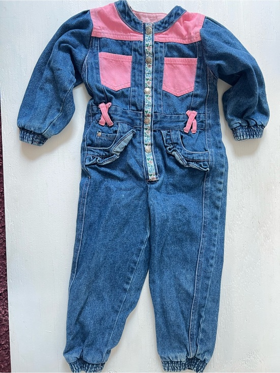 Bugle Boy Other - Vintage Bugle Boy Girl Denim Jumpsuit